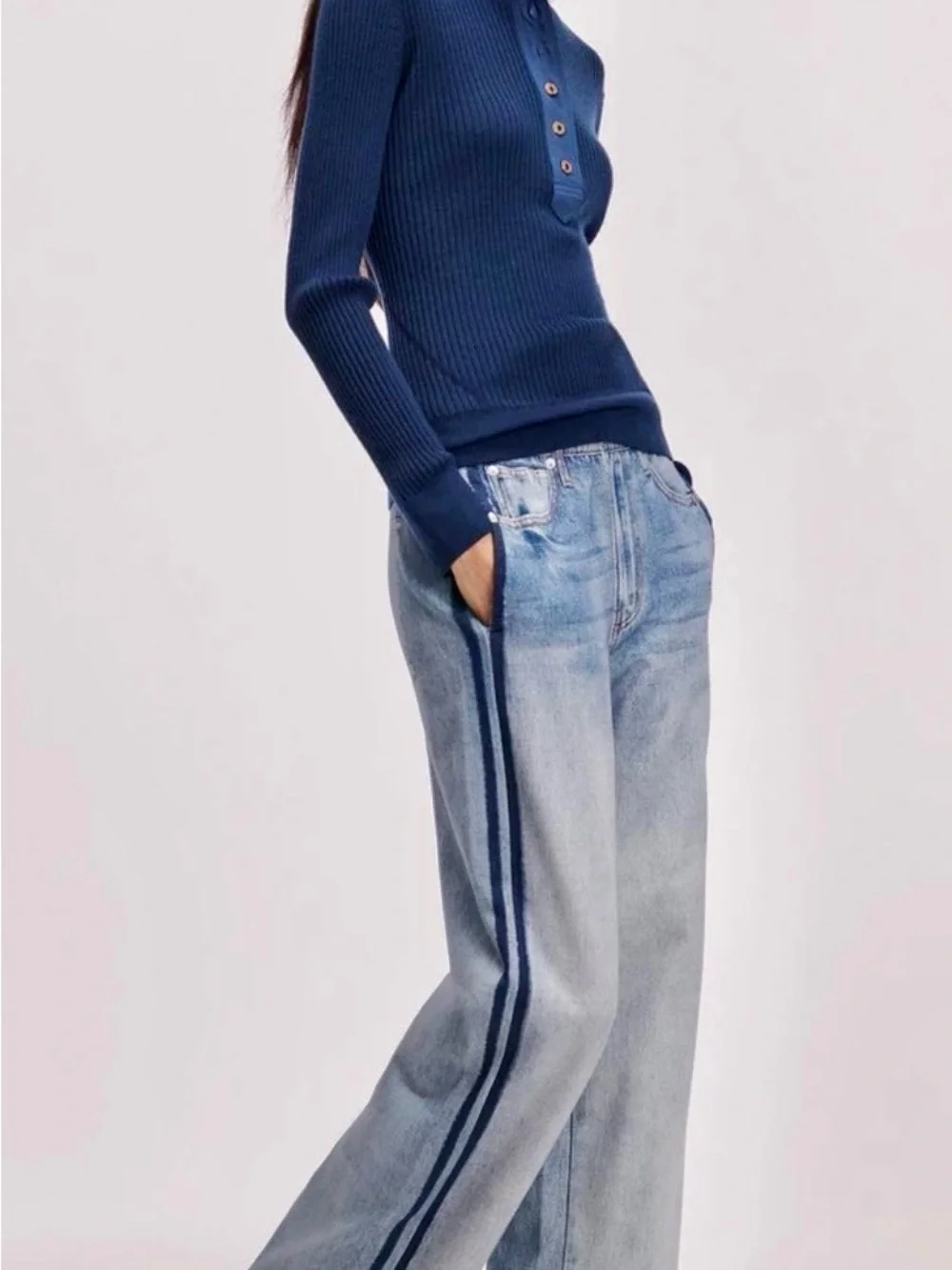 Rag & Bone Miramar Terry Wide Leg Track Pants